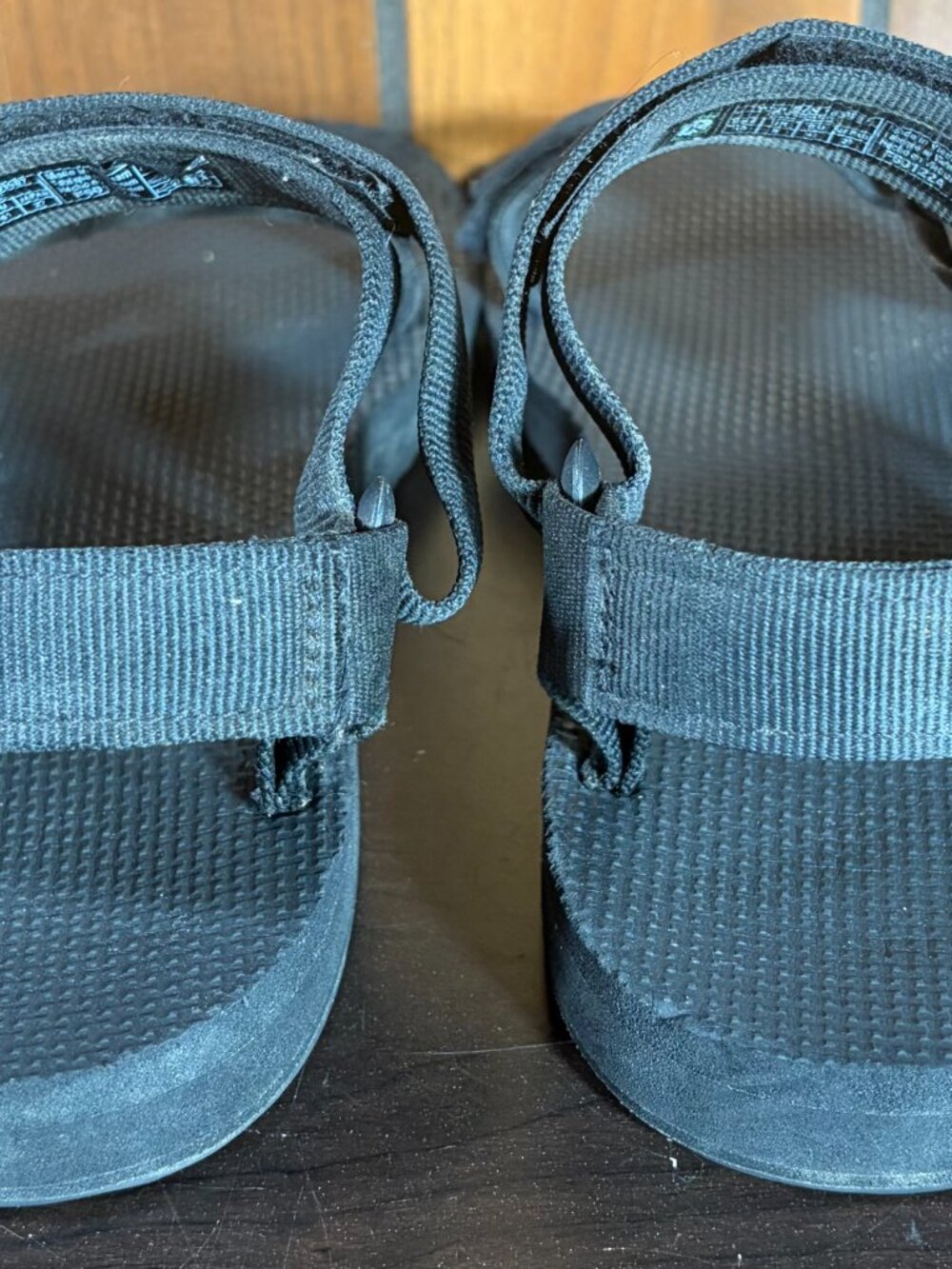 Teva Original Universal Black Sandals w/ Adjustable Hook & Loop Womens Sz 10 EUC - Picture 6 of 8
